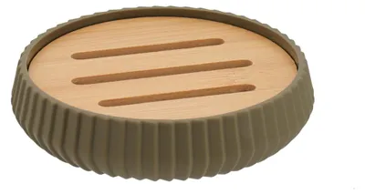 Produktbild von TENDANCE | Seifenschale - Seifenablage - Seifenhalter - braun grün - Badezimmer - Bad Accessoires - Modern