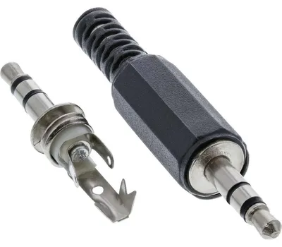Produktbild von InLine Klinkenstecker 3,5mm Stereo Lötversion, 3.5mm, Schwarz, Silber, Metall, 2 g, 70 mm, 123 mm