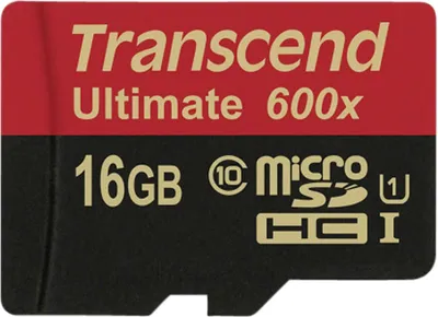 Immagine prodotto di Scheda SD microSD 16GB Transcend SDHC UHS1 600x con/Adap.