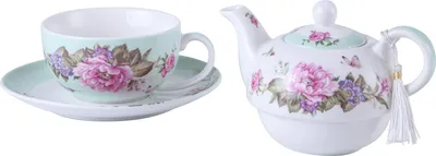 Produktbild von Tea for One Untertasse - Teekanne/Tasse - 1 Stück - blaugrün - Porzellan - 15 x 15 cm