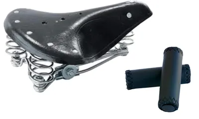 Imagen del producto de Solidchoice - Sillín vintage de cuero para bicicletas urbanas, color