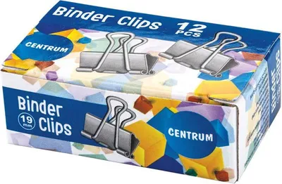 Produktbild von Centrum Klammern 12 Stück 19 mm Aktenklammern Büroklammern Klammern Clips