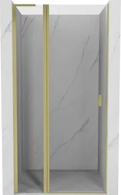 Immagine prodotto di Mexen Mist L porta doccia a battente 90 cm, trasparente, oro spazzolato - 8A4L-090-000-55-00