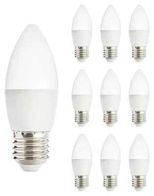 Produktbild von Kobi E27 LED Kerzenlampe 6W 470lm 6000K 230V 10 Stück