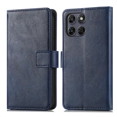 Image de Étui de luxe imoshion pour le Motorola Moto G77 - Bleu foncé