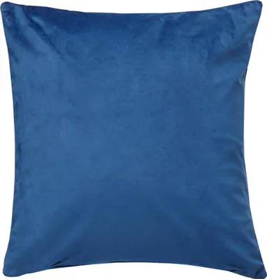 Produktbild von Sofakissen mit Füllung »Milano« HxB 45x45 cm Blau Dekokissen mit Komfort-Samt-Bezug und Reißverschluß mit Füllkissen Extra Weich Couchkissen, 203572
