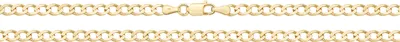 Produktbild von Modern 9 Karat (375) Gold Damen - Panzer Kette - 56cm*4mm; TRS19418L229KY