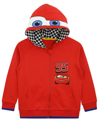 Produktbild von Disney Cars Hoodie | Lightning McQueen Kapuzenpulli | Cars Kleidung für Jungen | Rot | 116
