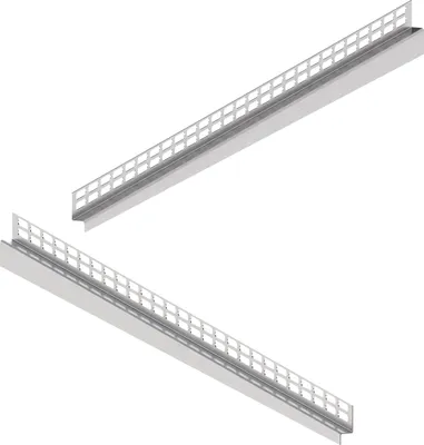Produktbild von Aquabad Edelstahl Gefälle Wandprofil Clive Wall für begehbare Dusche 100cm, 1x paar (links und rechts), 10 / 12mm (Fliese/Kante)