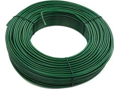Produktbild von Spanndraht Draht Zaun 80 m Länge Gartenzaun 3,8 mm verzinkt Moosgrün RAL 6005