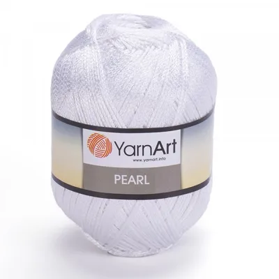 Obrázok produktu pre Yarn Art Pearl 106 White Pletacia priadza