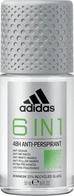 Image de Adidas Homme Anti-transpirant 6 en 1 Roll-On, 50 ml