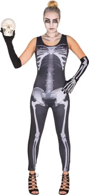 Produktbild von dressforfun® Frauenkostüm y Skelett Jumpsuit