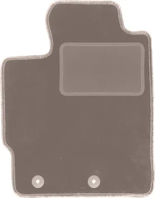 Produktbild von Fahrerfußmatte Velours beige passend für Toyota Verso-S (2010-2015, Minivan) – mit Befestigungen – passgenau