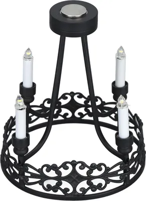 Productafbeelding van Miniatuur kroonluchter voor poppenhuizen, schaal 1:12. Plafondlamp met 4 lampen, zeer gedetailleerde miniatuur hanglamp