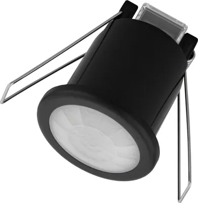 Produktbild von Ledvion - Schwarzer Einbau Bewegungssensor 360° mit Dämmerungsschalter 8M Reichweite -  EU -