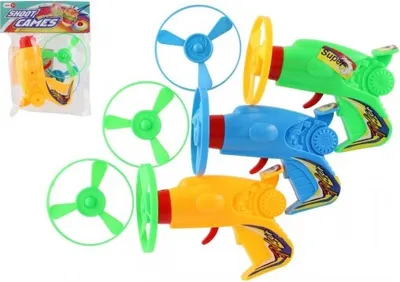 Image de Hélice + pistolet en plastique 12cm - mélange de couleurs