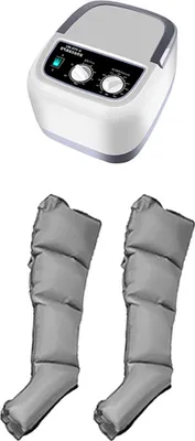 Produktbild von Air Compression Beinmassagegerät – Lymphdrainage, Hausgebrauch, 360° Massage,  4 Luftkammernr, Zeit & 10 Temperatur