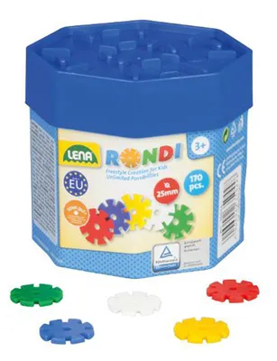 Image de Lena Rondi Building box assortment, 4 lat(a), 170 szt., Plastik
