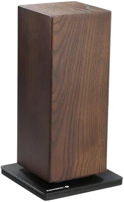 Immagine prodotto di Portacoltelli magnetico per 8 coltelli, in legno, girevole, 13x13x25,5 cm, frassino