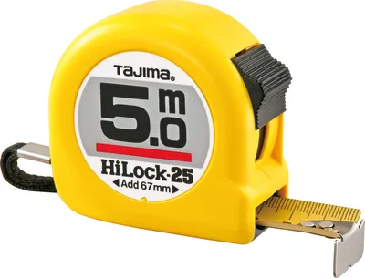 Image de Tajima Bandmaß Maßband Länge 5m Breite 25 mm Stahlband, Messband mit Endhaken