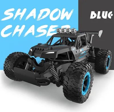 Produktbild von 1:16 JJRC Q102 Fernbedienung Auto Highspeed Allradantrieb 2.4G Racing Drift Offroad-Fahrzeug mit Lichtern Black Blue