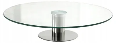 Produktbild von Styldekor Glas-Tortenplatte Silber Drehbar 30 cm