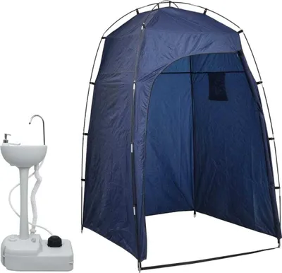 Produktbild von Tragbarer Camping-Handwaschbecken mit Zelt 20 L