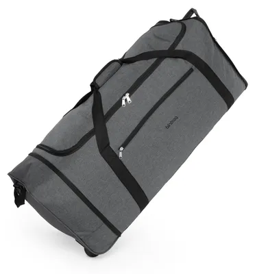 Produktbild von blnbag M4 - Große ReisetascheTrolley-Tasche XL mit 2 Rollen, leichte faltbare Rolltasche Travel Bag XXL Reisegepäck Koffer Rollenreisetasche 90L,Black Anthrazit