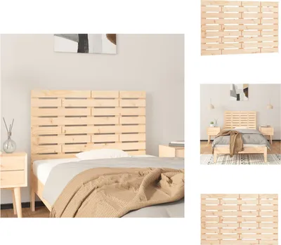 Produktbild von vidaXL Wand-Kopfteil 81x3x63 cm Massivholz Kiefer -  Kopf- & Fußenden