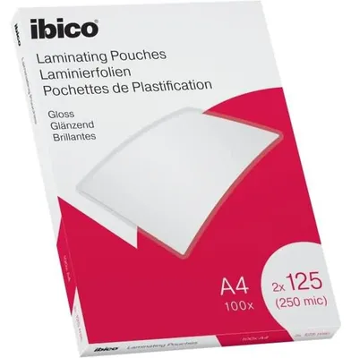 Immagine prodotto di Film di laminazione per A4 125 micron lucido PU=100 pezzi cristallino