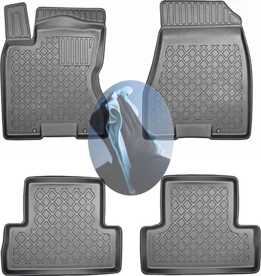 Produktbild von Z518783 TPE-Gummifußmatten kompatibel mit  Nissan X-Trail 4WD Allradantrieb 2 T31 Steilheck Geländewagen SUV 5-türer 2007-2014