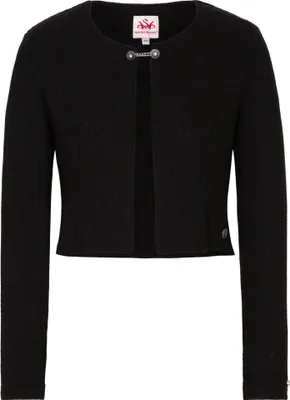 Produktbild von Emana Damen Strickjacke Janker Trachten jacke, Farbe:Schwarz, Größe:38/M