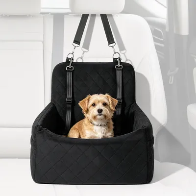 Hundeautositz für kleine Hunde, Memory-Schaum, waschbar, bis 9 kg