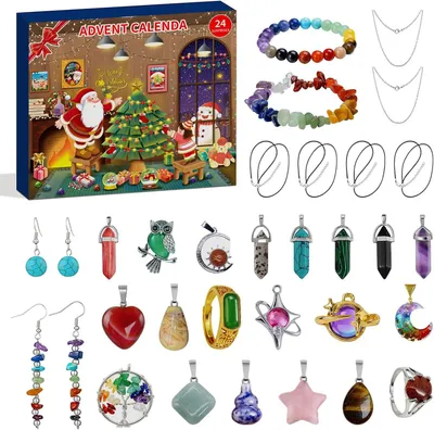 Produktbild von Schmuck-Adventskalender, Adventskalender 2025 (grün)