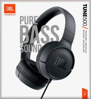 Produktbild von JBL Tune 500 On-Ear Kopfhörer schwarz