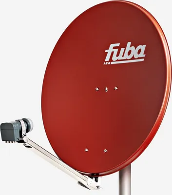 Produktbild von Fuba Sat-Antenne DAL 804 R mit Quad LNB rot (80 cm)