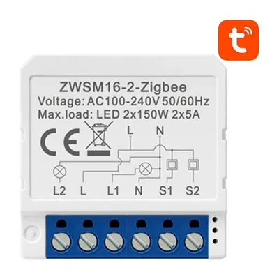 Image de Smart Switch Module ZigBee Avatto ZWSM16-W2 TUYA