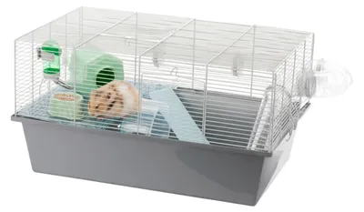 Produktbild von Ferplast Hamsterkäfig, Nagerkäfig MILOS LARGE, Kleintierkäfig, Hamsterzubehör in