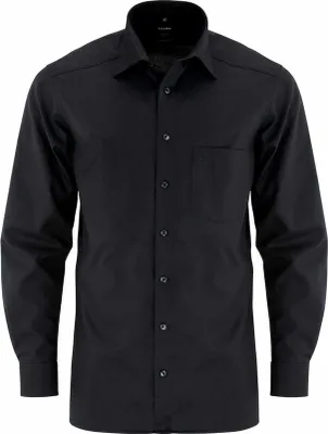 Produktbild von Olymp Modern Fit Hemd Extra Langer Arm Popeline Schwarz 0300/69/68 Al 69, Größe: 48