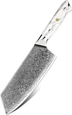 Obrázek produktu pro Damaškový kuchyňský nůž YU-37512 - Bílá KP37512