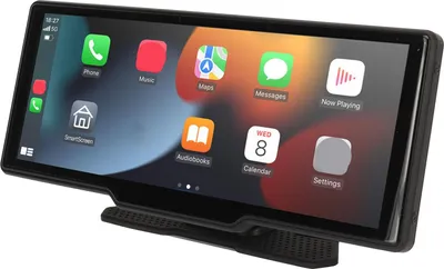 Obrázek produktu pro Přenosné autorádio, 10,26palcový HD dotykový displej, Bluetooth 5.1, bezdrátové CarPlay pro Android Auto, 12 V až 24 V, všechna vozidla, standardní konfigurace s kamerou