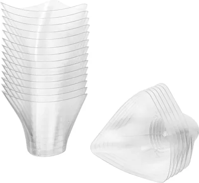 Produktbild von 50 Stück Kreative Mousse Cup Dessertbecher Mini-Plastikbecher Klar Trifle & Jelly Cups