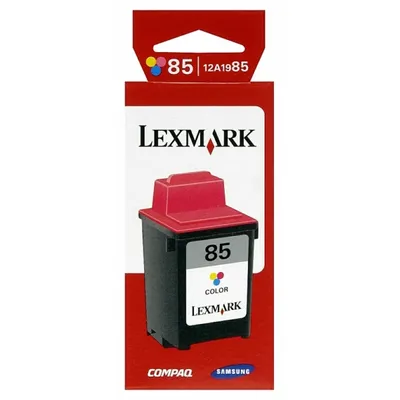 Produktbild von Lexmark Cartridge No. 85, cyan, magenta, Gelb, 1 cartridge, JetPrinter 5000/7200V/Z11/Z31/5700/3200/5770/7200/Optra Color 45/40/45N., 50,8 x 47,6 x 104 mm, Tintenstrahl