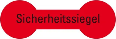 Produktbild von Dreifke® Sicherheitssiegel, RoHS-konform, leuchtrot, Haftpapier, permanent, 6...