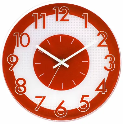 Produktbild von MPM-Quality Wanduhr Almera rund Ø 300 mm Kunststoff Orange