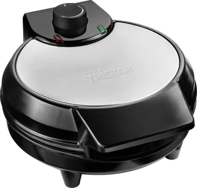 Produktbild von Tristar WF-1160 Waffeleisen, 5 Waffel(n), Herz (Form), Schwarz, Edelstahl, 20 cm, Kunststoff, Edelstahl