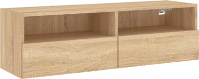 Produktbild von vidaXL TV-Wandschrank Sonoma-Eiche 100x30x30 cm Holzwerkstoff