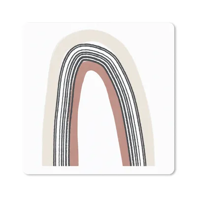 Produktbild von MuchoWow® Mauspad Mousepad Regenbogen - Pastell - Design 30x30 cm - Mousepads - Maus Mat - Pad - Mausunterlage - Gaming