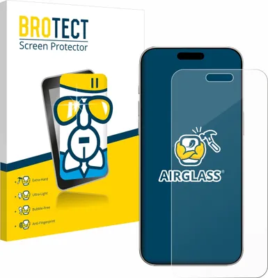 Produktbild von BROTECT Schutzglas für Apple iPhone 16 Plus Schutzfolie Panzer Folie Glas Display Schutz klar